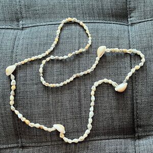 Natural Cowrie Shell Beaded Necklace